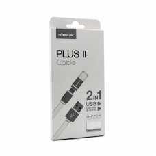 Data kabal Nillkin Plus II za iPhone 5 /iPhone 6 /micro USB beli 1,2 m