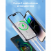Back up baterija LDNIO PQ16 10000mAh, 15W wireless, sivo bela