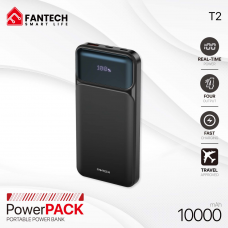 Power bank Prenosiva baterija Fantech T2 10000mAh QC, PD, 22.5W crni Power bank Prenosiva baterija Fantech T2 10000mAh QC, PD, 22.5W crni