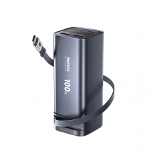 Power bank prenosiva baterija REMAX FC-22 100W sa teleskopskim kablom 20000mAh siva Power bank prenosiva baterija REMAX FC-22 100W sa teleskopskim kablom 20000mAh siva