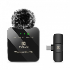 Bezicni mikrofon Lavalier za mobilni telefon PULUZ PU646B Type-C