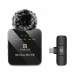 Bezicni mikrofon Lavalier za mobilni telefon PULUZ PU646B Type-C Bezicni mikrofon Lavalier za mobilni telefon PULUZ PU646B Type-C
