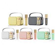 Bluetooth zvucnik karaoke set sa mikrofonom YS-103 crni Bluetooth zvucnik karaoke set sa mikrofonom YS-103 crni