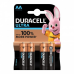 Duracell ULTRA LR6 1/ 4 1.5V alkalna baterija pakovanje 4kom Duracell ULTRA LR6 1/ 4 1.5V alkalna baterija pakovanje 4kom