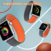Silikonska narukvica za Apple Watch sa magnetom crno narandzasta 42/ 44/ 45/ 49 mm