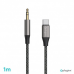 Adapter Pluginn 3.5mm na Type C 1m crni Adapter Pluginn 3.5mm na Type C 1m crni