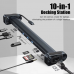 Adapter Type C JWD-TC45 na LAN, PD, HDMI, Type C, 3x USB 3.0, SD, TF, 3.5mm 10 u 1 sivi Adapter Type C JWD-TC45 na LAN, PD, HDMI, Type C, 3x USB 3.0, SD, TF, 3.5mm 10 u 1 sivi