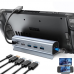 Adapter Type C JWD-TC58 na LAN, PD, HDMI, 3x USB 3.0 6 u 1 sivi Adapter Type C JWD-TC58 na LAN, PD, HDMI, 3x USB 3.0 6 u 1 sivi