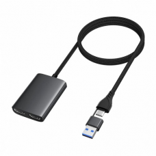 Adapter Type C - USB 3.0 JWD na 2x HDMI 60Hz crni Adapter Type C - USB 3.0 JWD na 2x HDMI 60Hz crni