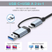 Adapter Type C - USB 3.0 JWD na 3x USB 2.0, PD, 3.5mm, SD, TF, USB 3.0 8 u 1 sivi Adapter Type C - USB 3.0 JWD na 3x USB 2.0, PD, 3.5mm, SD, TF, USB 3.0 8 u 1 sivi