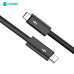 Data kabl Coteci Thunderbolt 87315 40Gbps 100W 8k PD Type C na Type C crni 0.3m