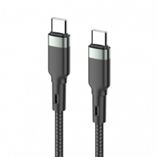 Data kabl KONFULON DC137, 100W, Type C na Type C crni 1m Data kabl KONFULON DC137, 100W, Type C na Type C crni 1m