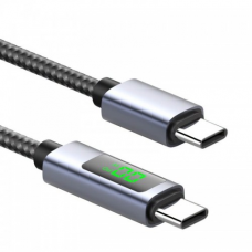 Data kabl KONFULON DL85, LCD Display 100W Type C na Type C 1m Data kabl KONFULON DL85, LCD Display 100W Type C na Type C 1m