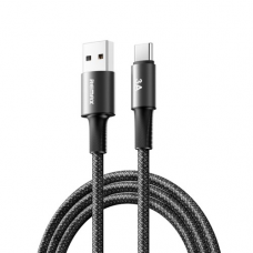 Data kabl REMAX Velocity CB25 Fast charging 3A USB na Type C 1.2M crni Data kabl REMAX Velocity CB25 Fast charging 3A USB na Type C 1.2M crni