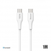 Data kabl Teracell Plus 100W PD Type C na Type C beli 1m Data kabl Teracell Plus 100W PD Type C na Type C beli 1m