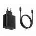 Kucni punjac PD Fast charger 45W za Samsung sa PD Type C kablom CE crni