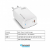 Kucni punjac Teracell Evolution TC-20, GAN, PD Fast charging 65W sa PD type C kablom beli CE