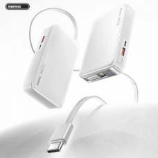 Power bank prenosiva baterija REMAX FCP-25 Fast Charging 22.5W(teleskopski kabl) Type-C 10000mAh beli Power bank prenosiva baterija REMAX FCP-25 Fast Charging 22.5W(teleskopski kabl) Type-C 10000mAh beli
