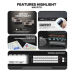 Tastatura Mehanicka Gaming Fantech MK921 Maxfit 8 Wireless white white switch Tastatura Mehanicka Gaming Fantech MK921 Maxfit 8 Wireless white white switch