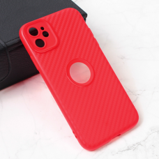 Futrola Carbon Stripe za iPhone 11 6.1 crvena Futrola Carbon Stripe za iPhone 11 6.1 crvena