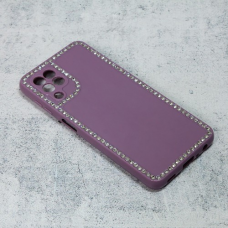 Futrola Frame Cirkon za Samsung A225F Galaxy A22 4G ljubicasta