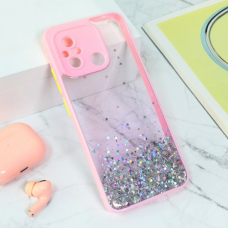 Futrola Frame Glitter za Xiaomi Redmi 12C roze Futrola Frame Glitter za Xiaomi Redmi 12C roze
