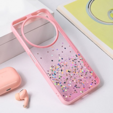 Futrola Frame Glitter za Xiaomi Redmi 14C roze Futrola Frame Glitter za Xiaomi Redmi 14C roze