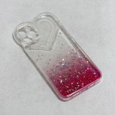 Futrola Heart Glitter za iPhone 12 Pro Max 6.7 pink Futrola Heart Glitter za iPhone 12 Pro Max 6.7 pink