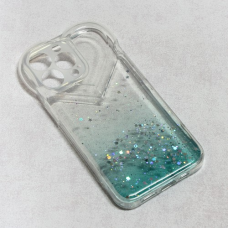 Futrola Heart Glitter za iPhone 13 Pro 6.1 mint Futrola Heart Glitter za iPhone 13 Pro 6.1 mint