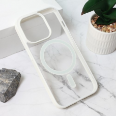 Futrola Magsafe Frame Color za iPhone 15 Pro 6.1 bela