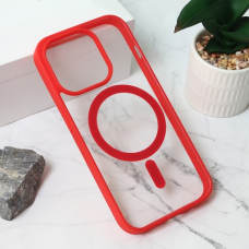 Futrola Magsafe Frame Color za iPhone 15 Pro 6.1 crvena