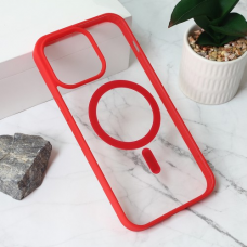 Futrola Magsafe Frame Color za iPhone 15 Pro Max 6.7 crvena
