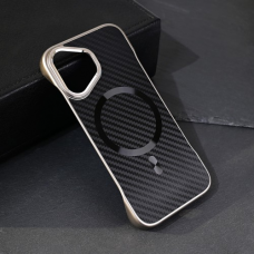 Futrola Magsafe Carbon za iPhone 16 6.1 crna