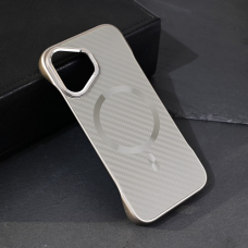 Futrola Magsafe Carbon za iPhone 16 6.1 siva