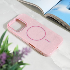 Futrola Magsafe Sparkle Dust za iPhone 16 Pro 6.3 roze