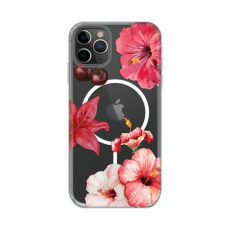 Futrola Print Magsafe za iPhone 11 Pro Max 6.5 Hibiscus