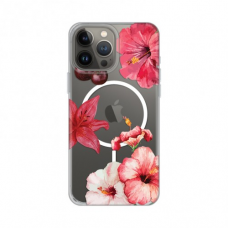 Futrola Print Magsafe za iPhone 13 Pro Max 6.7 Hibiscus
