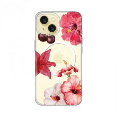Futrola Print Magsafe za iPhone 15 6.1 Hibiscus