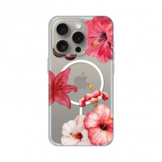 Futrola Print Magsafe za iPhone 15 Pro 6.1 Hibiscus