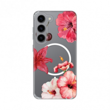 Futrola Print Magsafe za Samsung S911B Galaxy S23 Hibiscus