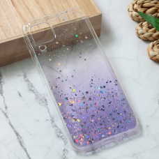 Futrola Silikonska Glitter za Huawei P40 Lite ljubicasta