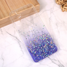 Futrola Silikonska Glitter za Samsung A156F Galaxy A15 5G ljubicasta