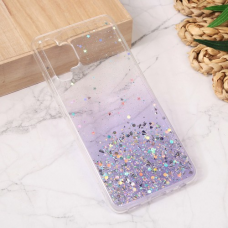 Futrola Silikonska Glitter za Samsung A325F Galaxy A32 4G (EU) ljubicasta