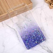Futrola Silikonska Glitter za Samsung A556F Galaxy A55 5G ljubicasta