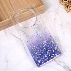 Futrola Silikonska Glitter za Xiaomi Redmi A3 ljubicasta