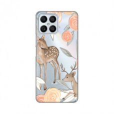 Futrola Silikonska Print Skin za Honor X8 Flower Deer