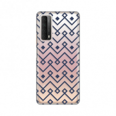 Futrola Silikonska Print Skin za Huawei P Smart 2021 Blue cubes