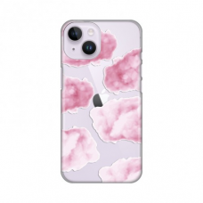 Futrola Silikonska Print Skin za iPhone 14 6.1 Pink Clouds