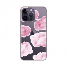 Futrola Silikonska Print Skin za iPhone 14 Pro Max 6.7 Pink Clouds