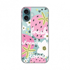 Futrola Silikonska Print Skin za iPhone 16 Plus 6.7 Fresh Pink